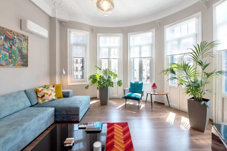 Living room seating area