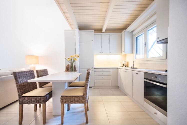 Kitchen and dining area