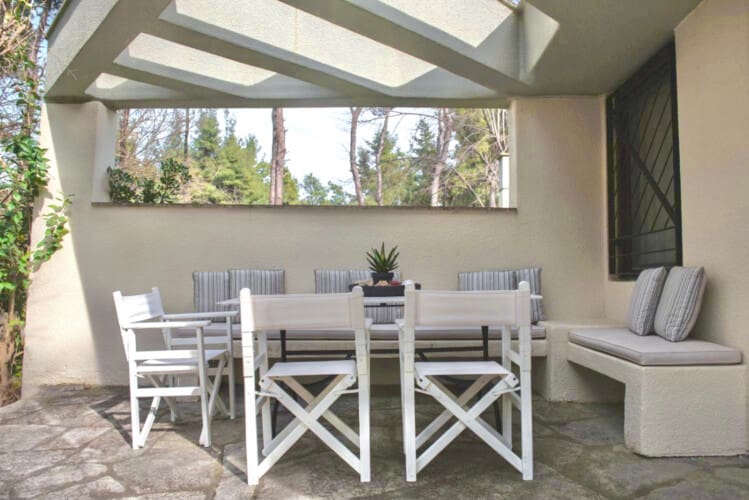 Outdoor dining area