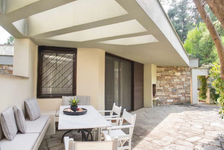 Veranda seating area