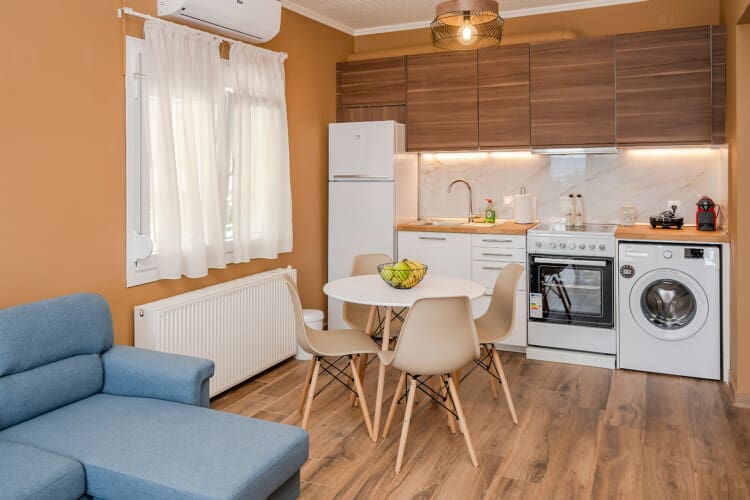 Kitchen and dining area