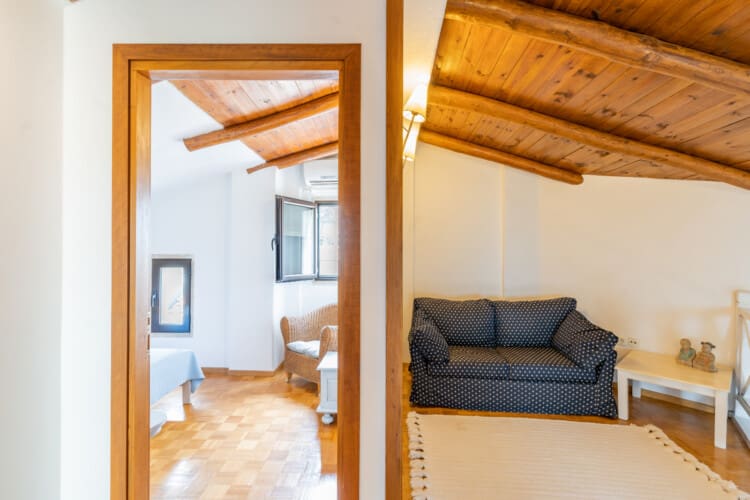 Bedroom and seating area