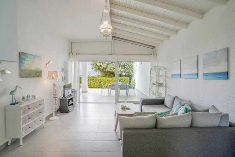 Living room to outdoor seating area