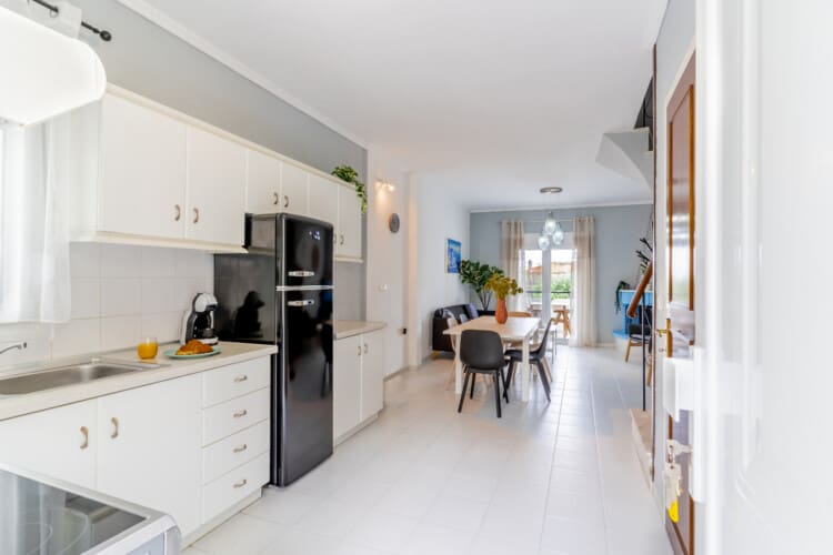 Kitchen and dining area