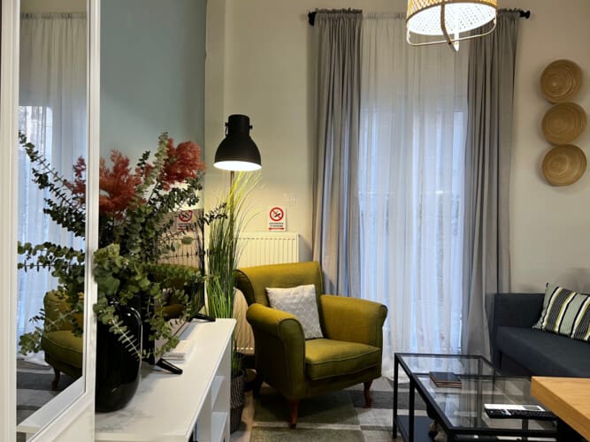 Living room seating area