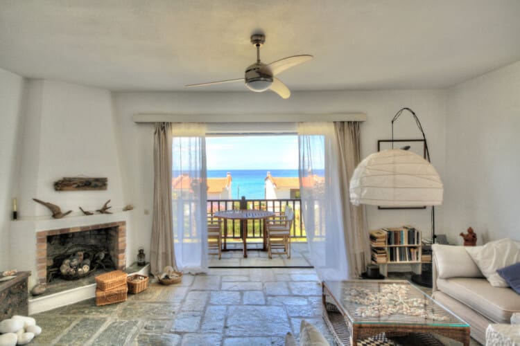 Living room and balcony