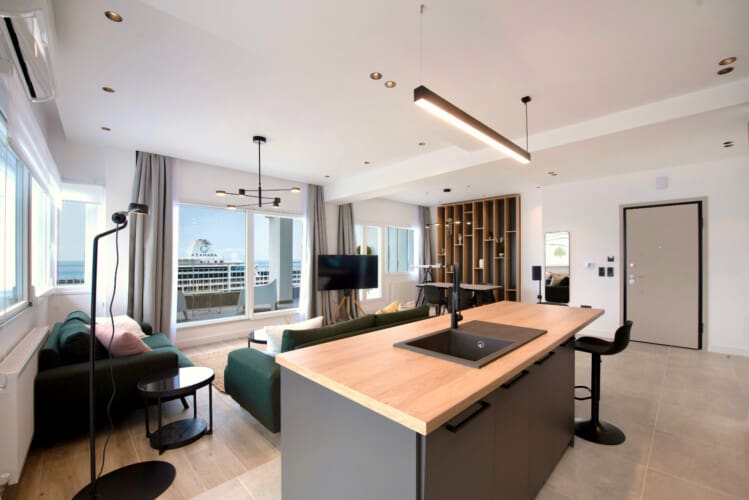 Living room seating area