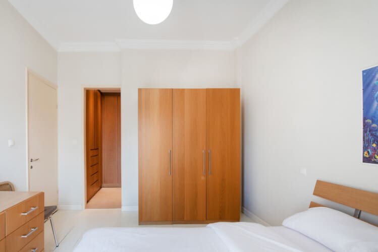 Bedroom with spacious closet