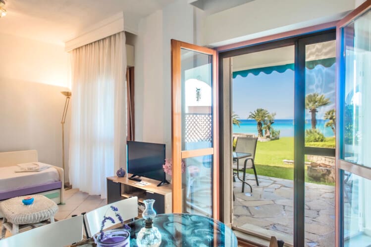 Dining area and outdoor seating area