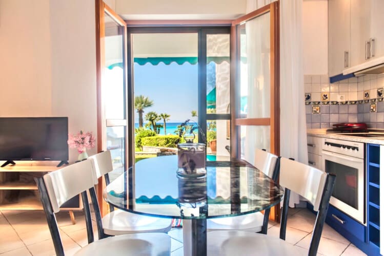 Dining area with garden view