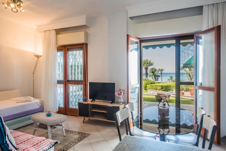 Dining area with garden view