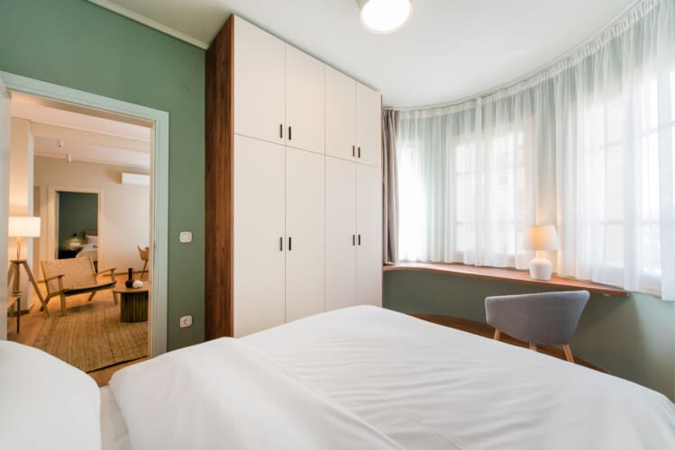 Bedroom and working space