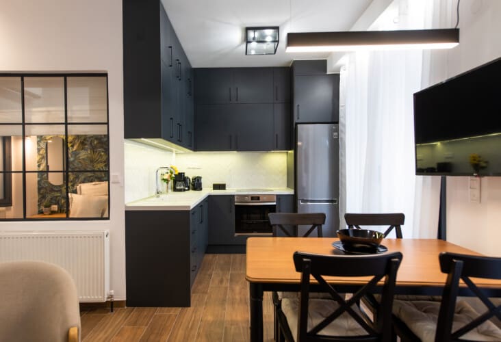 Kitchen and dining area