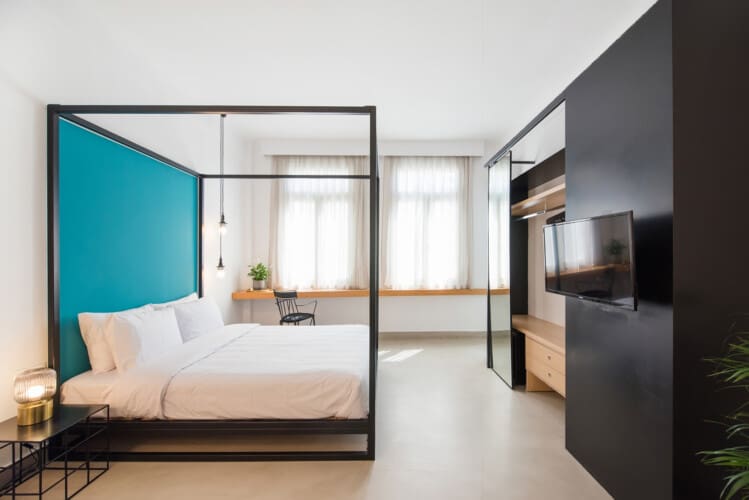 Bedroom and working space