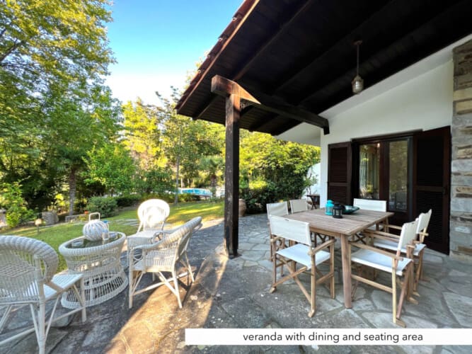 Outdoor seating area