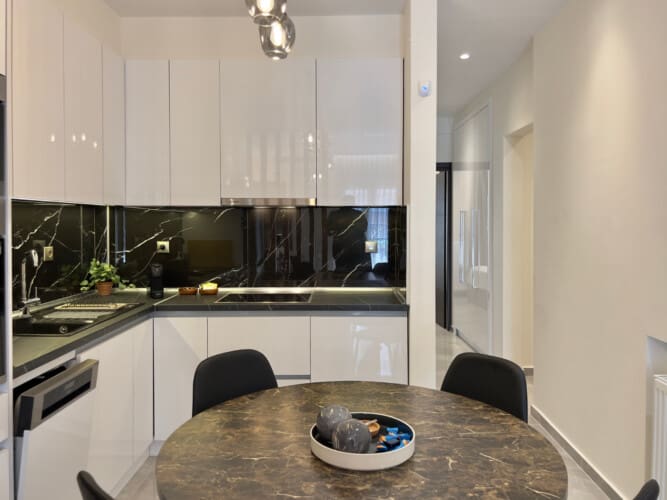 Kitchen and dining area