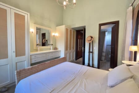 Bedroom and bathroom