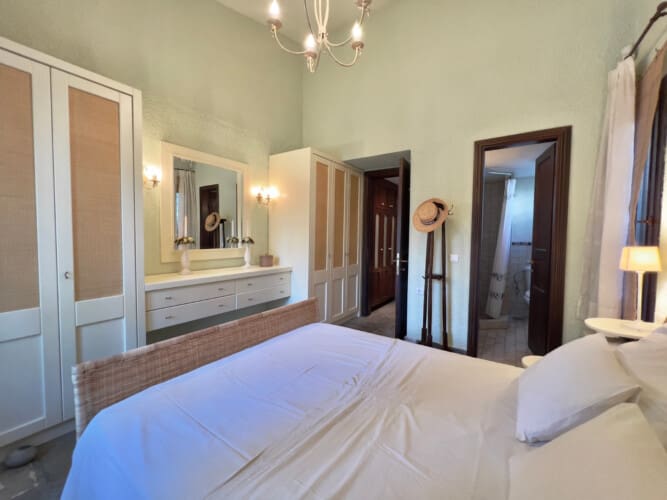 Bedroom and bathroom