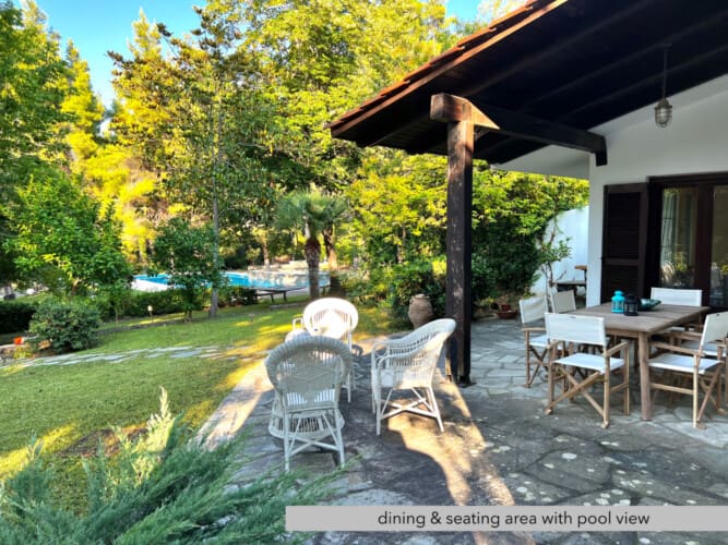 Outdoor seating area