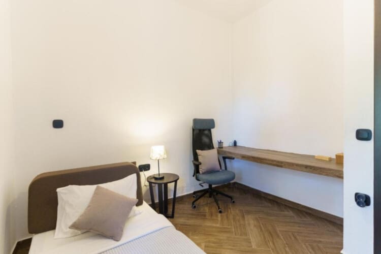 Bedroom and working space