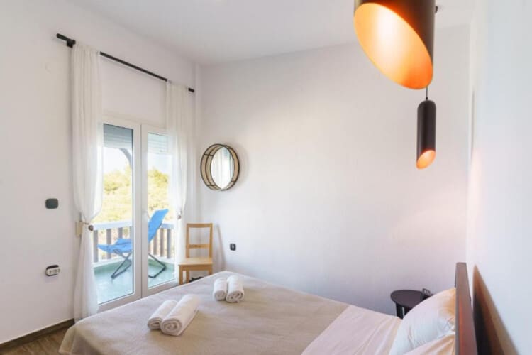 Bedroom with balcony