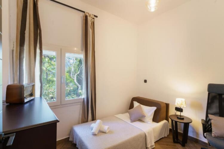 Bedroom with working space