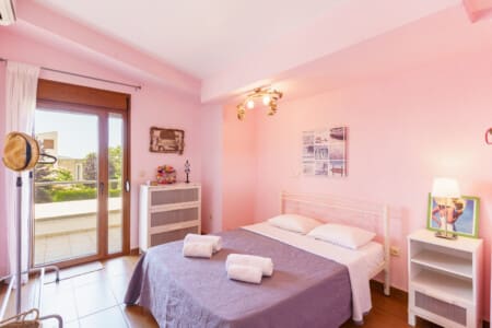 Bedroom with balcony