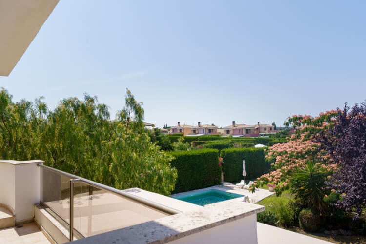 Pool view from the balcony