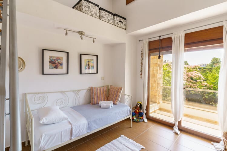 Bedroom with balcony