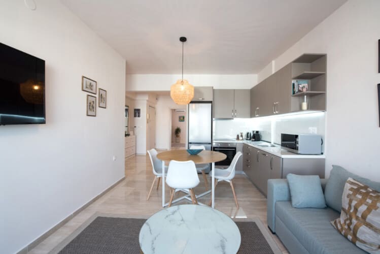 Kitchen and dining area