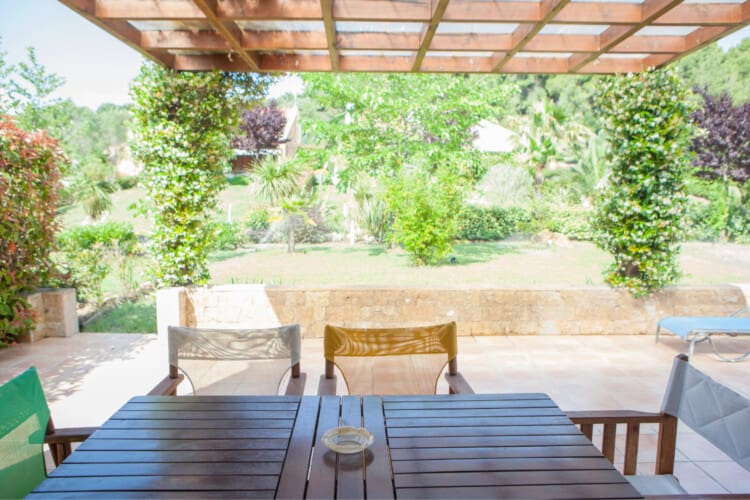 Dining area with garden view