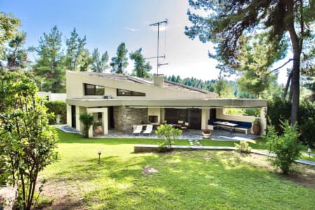 Villa with private garden view