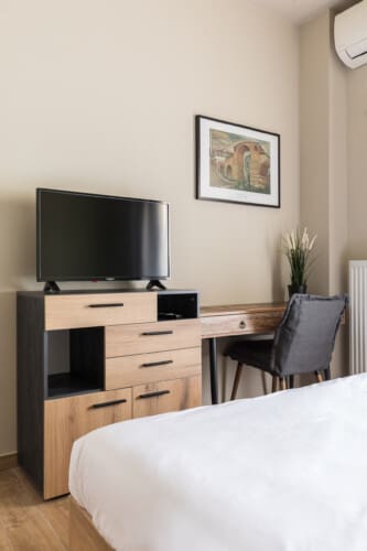 Bedroom with TV