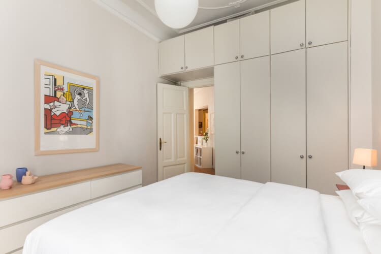 Master bedroom with closet