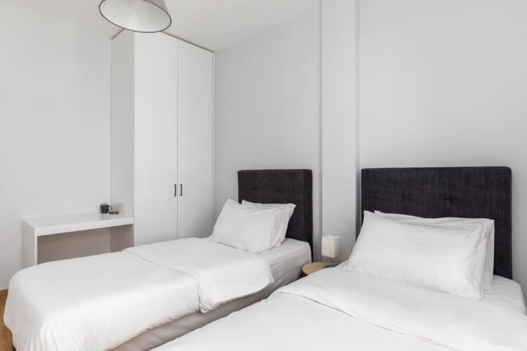 Second bedroom with two single beds