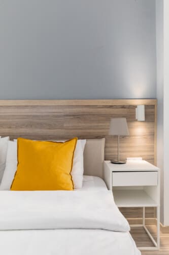 Bedroom with decoration details