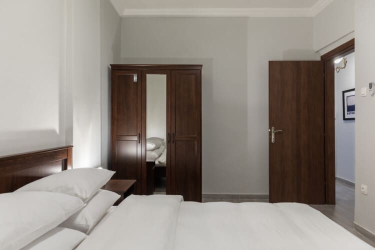 Master bedroom with closet