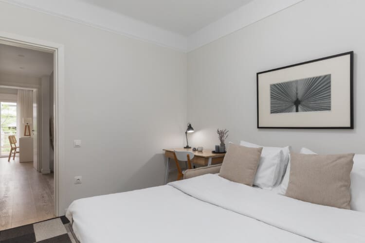 Bedroom with sofa bed