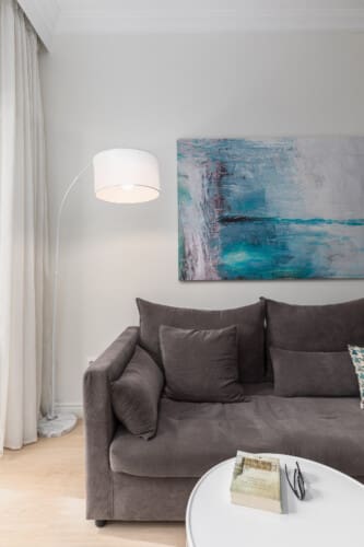 Living room with decoration details