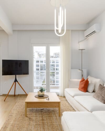 Living room with TV