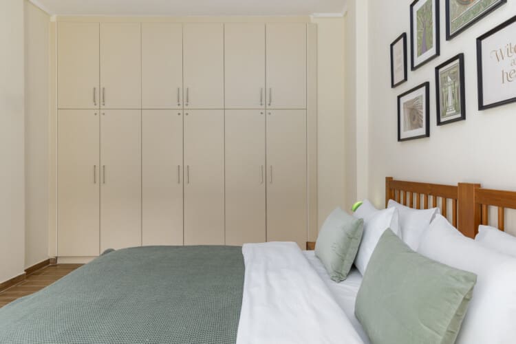 Master bedroom with closet